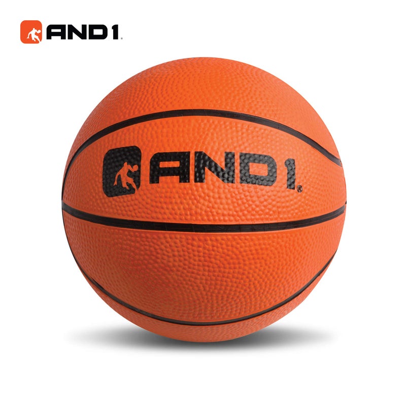 AND1 Over The Door Mini Hoop: - 18â€x12â€ Easy to Install Portable Basketball Hoop with Steel Rim, Includes 5â€ Mini Basketball, Indoor Game Set for Children and Adults- Grey - Image 5